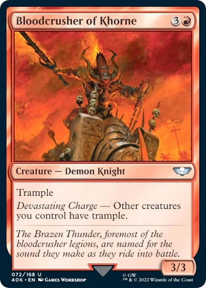 Bloodcrusher of Khorne (Surge Foil), Universes Beyond: Warhammer 40,000 72