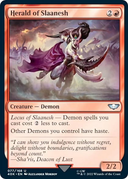 Herald of Slaanesh (Surge Foil), Universes Beyond: Warhammer 40,000 77
