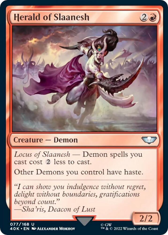 Herald of Slaanesh, Universes Beyond: Warhammer 40,000 77