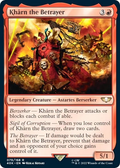 Kharn the Betrayer (Surge Foil), Universes Beyond: Warhammer 40,000 79