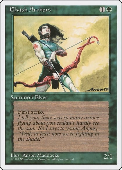 Elvish Archers, Fourth Edition 127