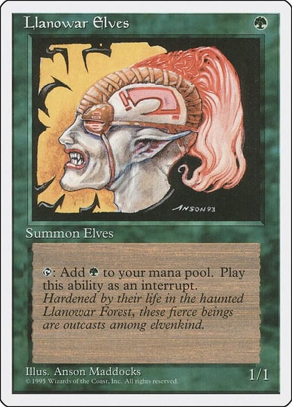 Llanowar Elves, Fourth Edition 145