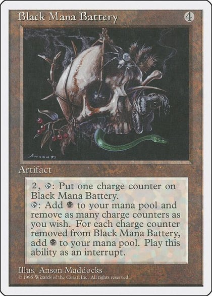 Black Mana Battery, Fourth Edition #1661