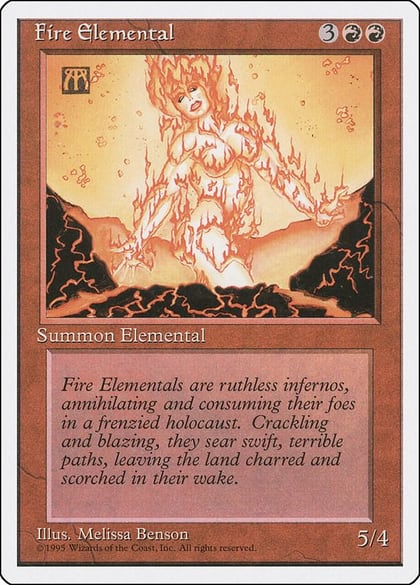 Fire Elemental, Fourth Edition #1748