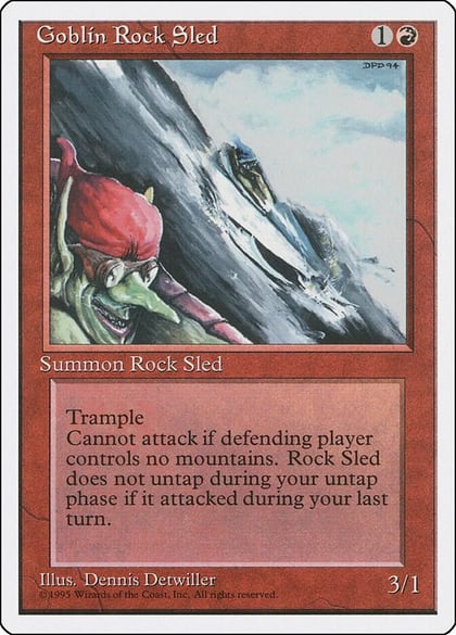 Goblin Rock Sled, Fourth Edition #1775