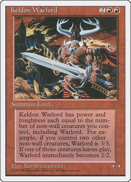 Keldon Warlord, Fourth Edition #1813