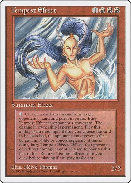 Tempest Efreet, Fourth Edition #1948