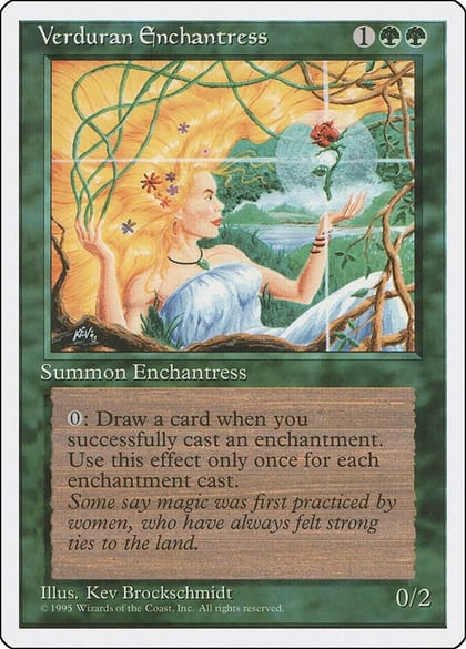 Verduran Enchantress, Fourth Edition #1975