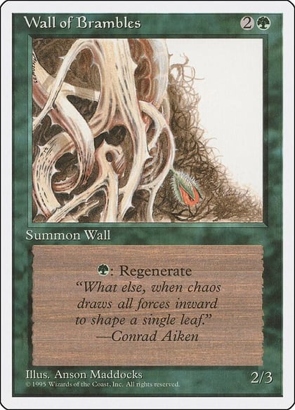 Wall of Brambles, Fourth Edition #1980