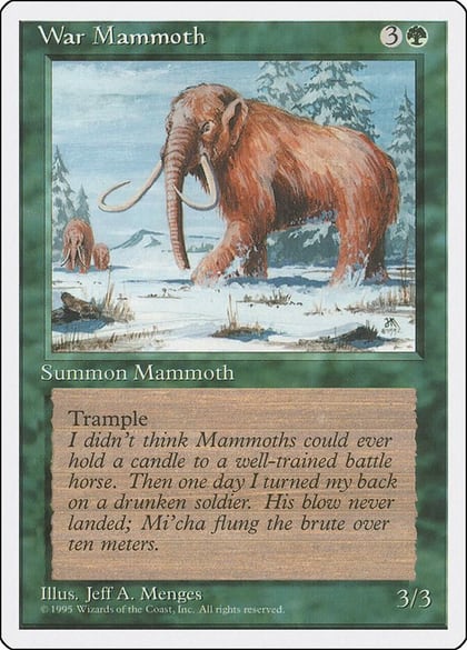 War Mammoth, Fourth Edition #1990