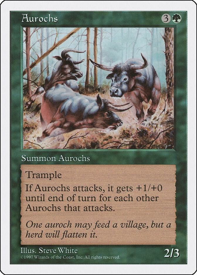 Aurochs, Fifth Edition #2034
