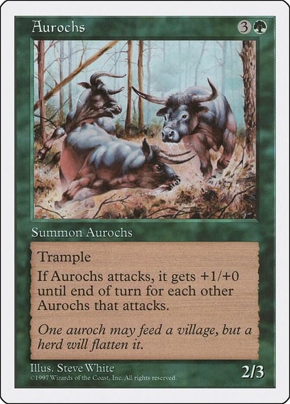 Aurochs, Fifth Edition #2034
