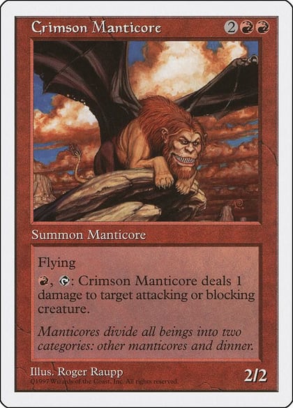 Crimson Manticore, Fifth Edition #2089