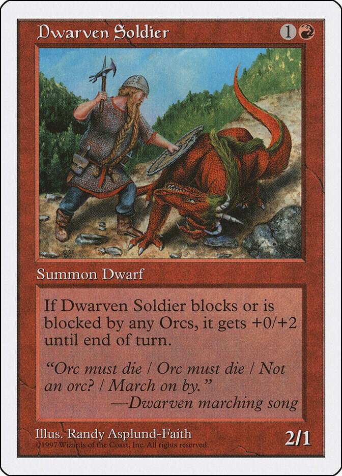 Dwarven Soldier, Fifth Edition #2123