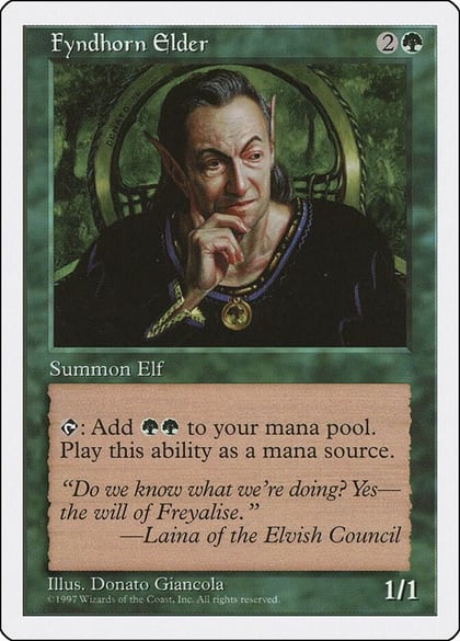 Fyndhorn Elder, Fifth Edition #2168