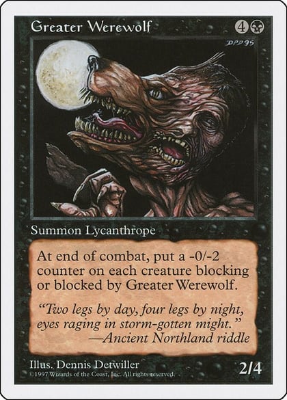 Greater Werewolf, Fifth Edition #2186