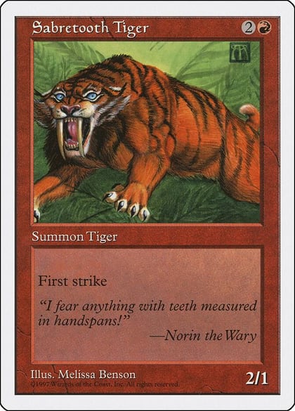 Sabretooth Tiger, Fifth Edition #2348
