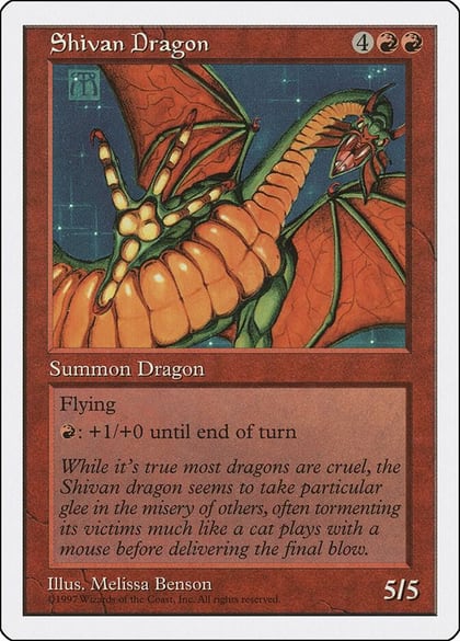 Shivan Dragon, Fifth Edition #2372