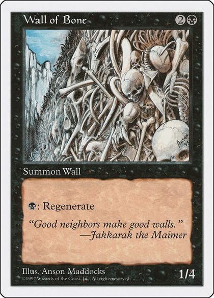 Wall of Bone, Fifth Edition #2433