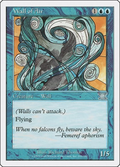 Wall of Air, Classic Sixth Edition 105