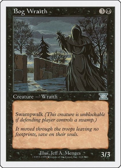 Bog Wraith, Classic Sixth Edition 118