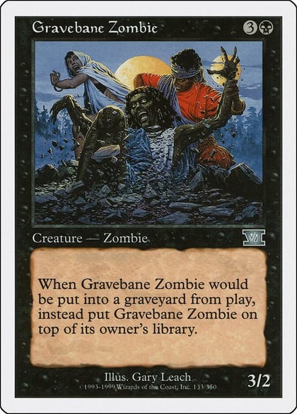 Gravebane Zombie, Classic Sixth Edition 133