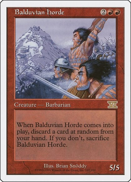 Balduvian Horde, Classic Sixth Edition 167