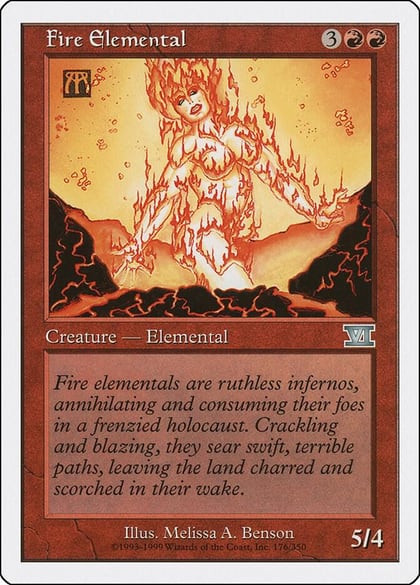 Fire Elemental, Classic Sixth Edition 176
