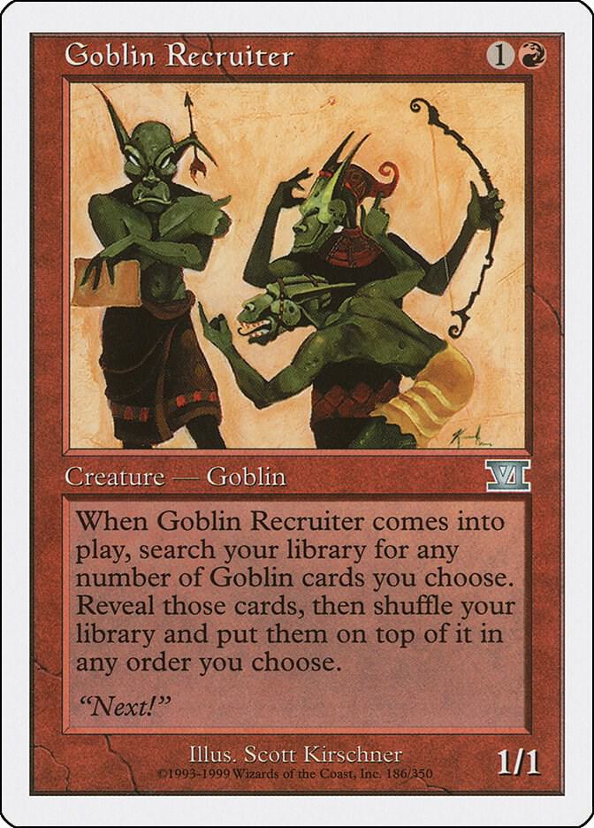 Goblin Recruiter, Classic Sixth Edition 186