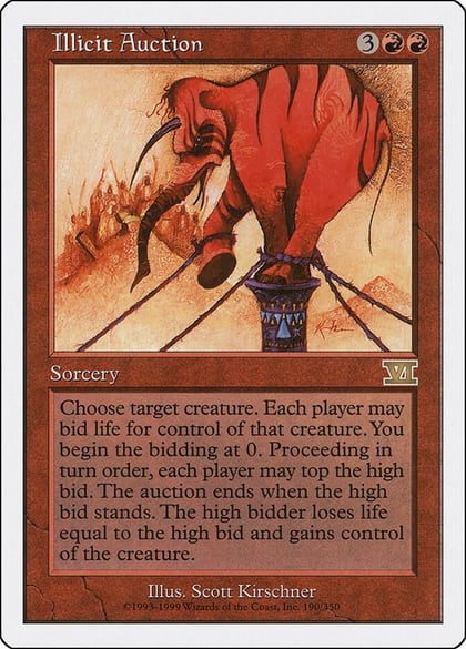 Illicit Auction, Classic Sixth Edition 190