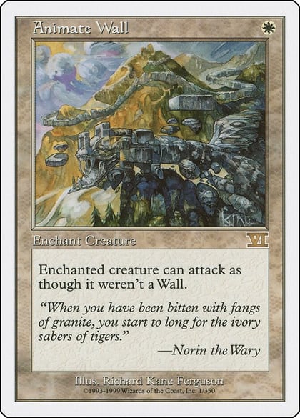 Animate Wall, Classic Sixth Edition 1