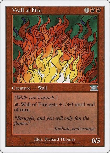 Wall of Fire, Classic Sixth Edition 216
