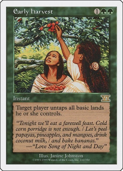 Early Harvest, Classic Sixth Edition 222