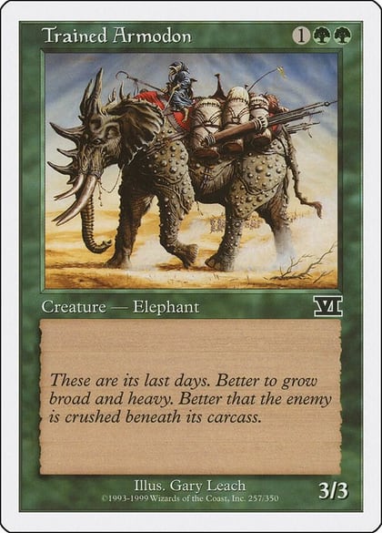 Trained Armodon, Classic Sixth Edition 257