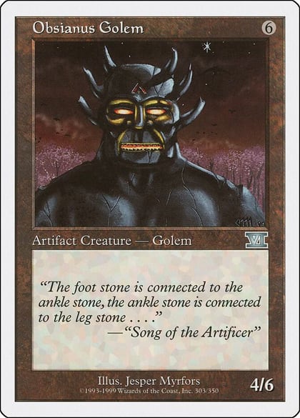 Obsianus Golem, Classic Sixth Edition 303