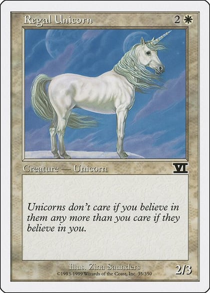 Regal Unicorn, Classic Sixth Edition 35