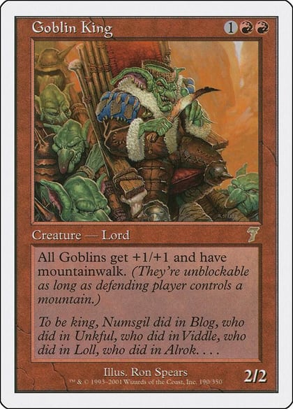 Goblin King, 7th Edition 190
