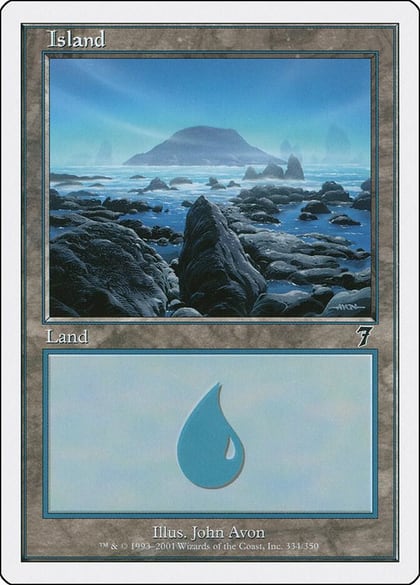 Island (334), 7th Edition 334