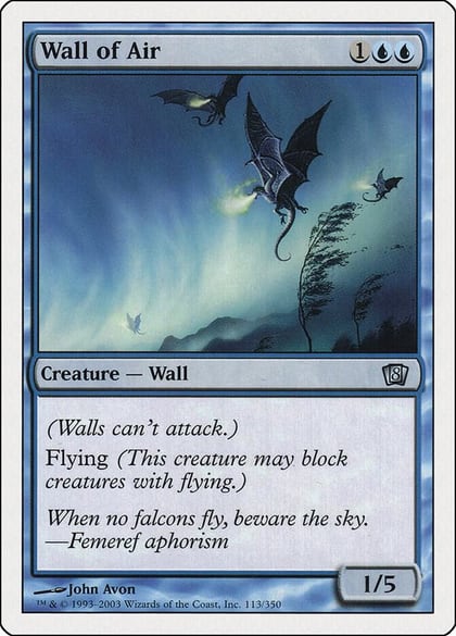 Wall of Air, 8th Edition 113