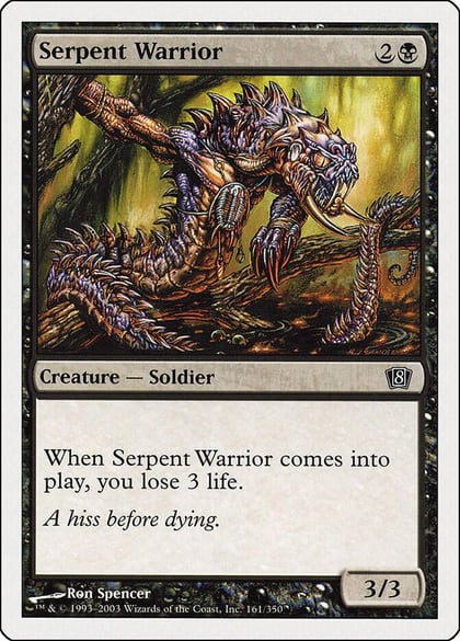 Serpent Warrior, 8th Edition 161