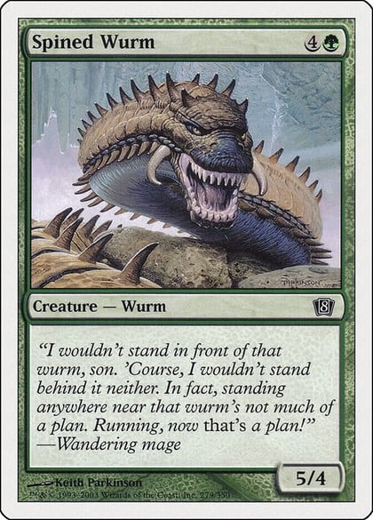 Spined Wurm, 8th Edition 279
