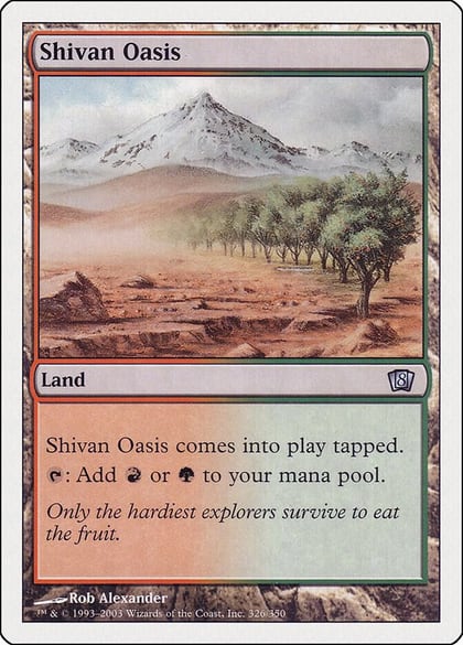 Shivan Oasis, 8th Edition 326