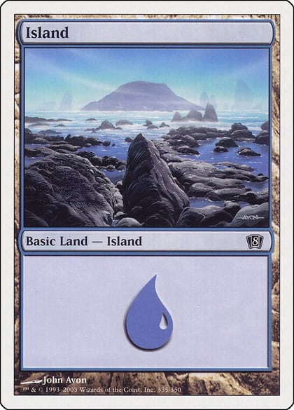 Island (335), 8th Edition 335