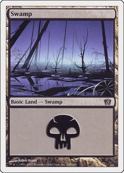 Swamp (340), 8th Edition 340