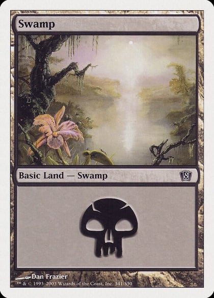 Swamp (341), 8th Edition 341