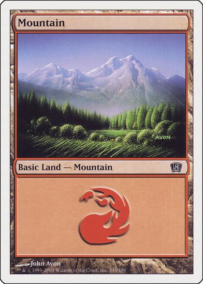 Mountain (343), 8th Edition 343