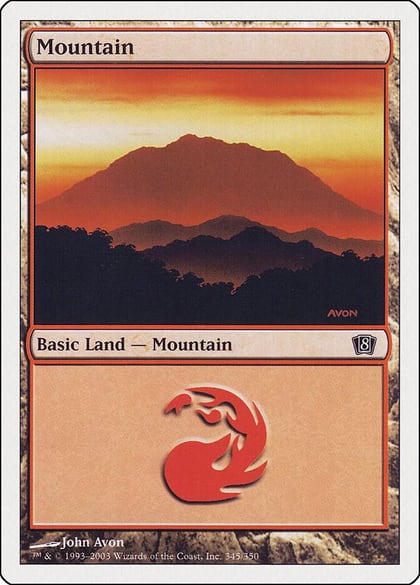 Mountain (345), 8th Edition 345