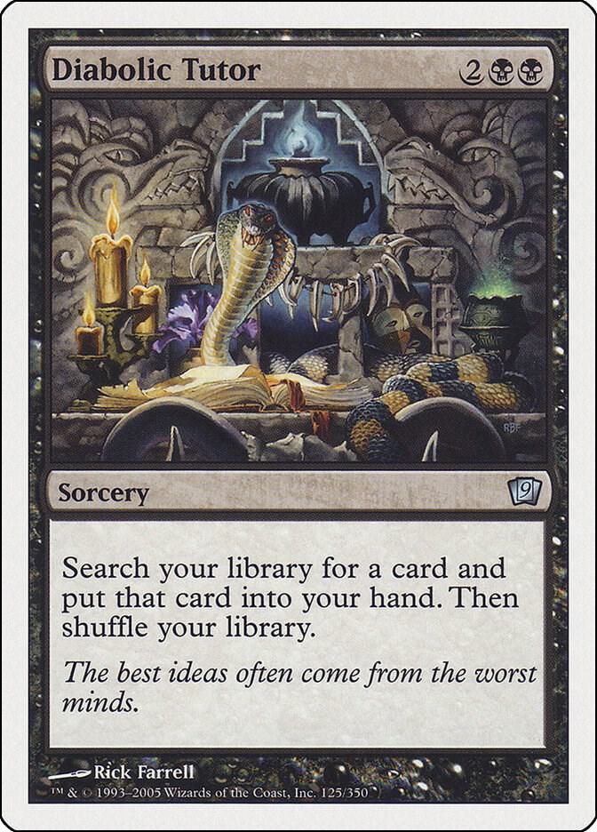 Diabolic Tutor, 9th Edition 125