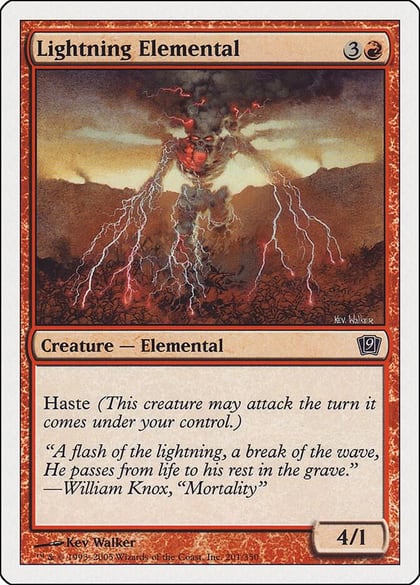 Lightning Elemental, 9th Edition 201