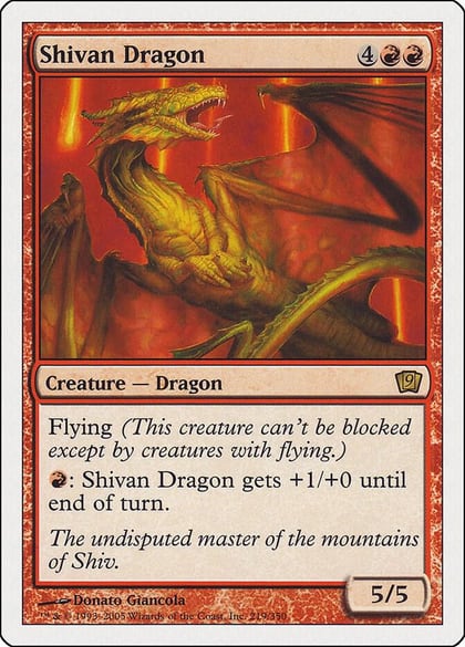 Shivan Dragon, 9th Edition 219